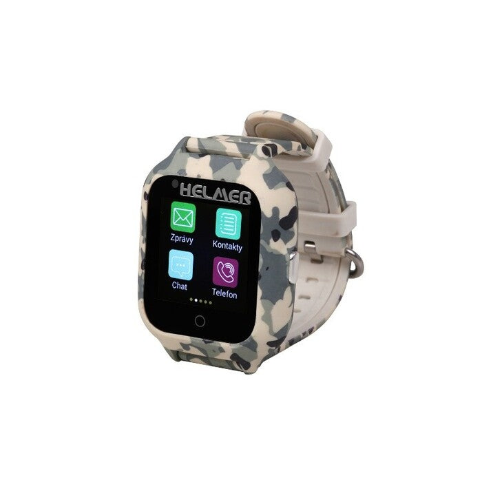 Dětské chytré hodinky Helmer LK 710 s GPS lokátorem, šedá