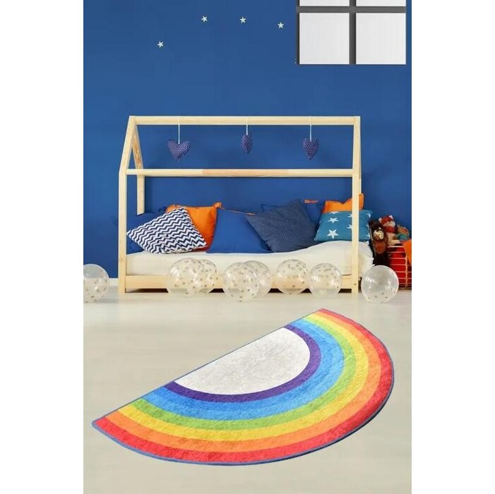 Dětský koberec Chilai Rainbow,  protiskluzový, 85x160 cm