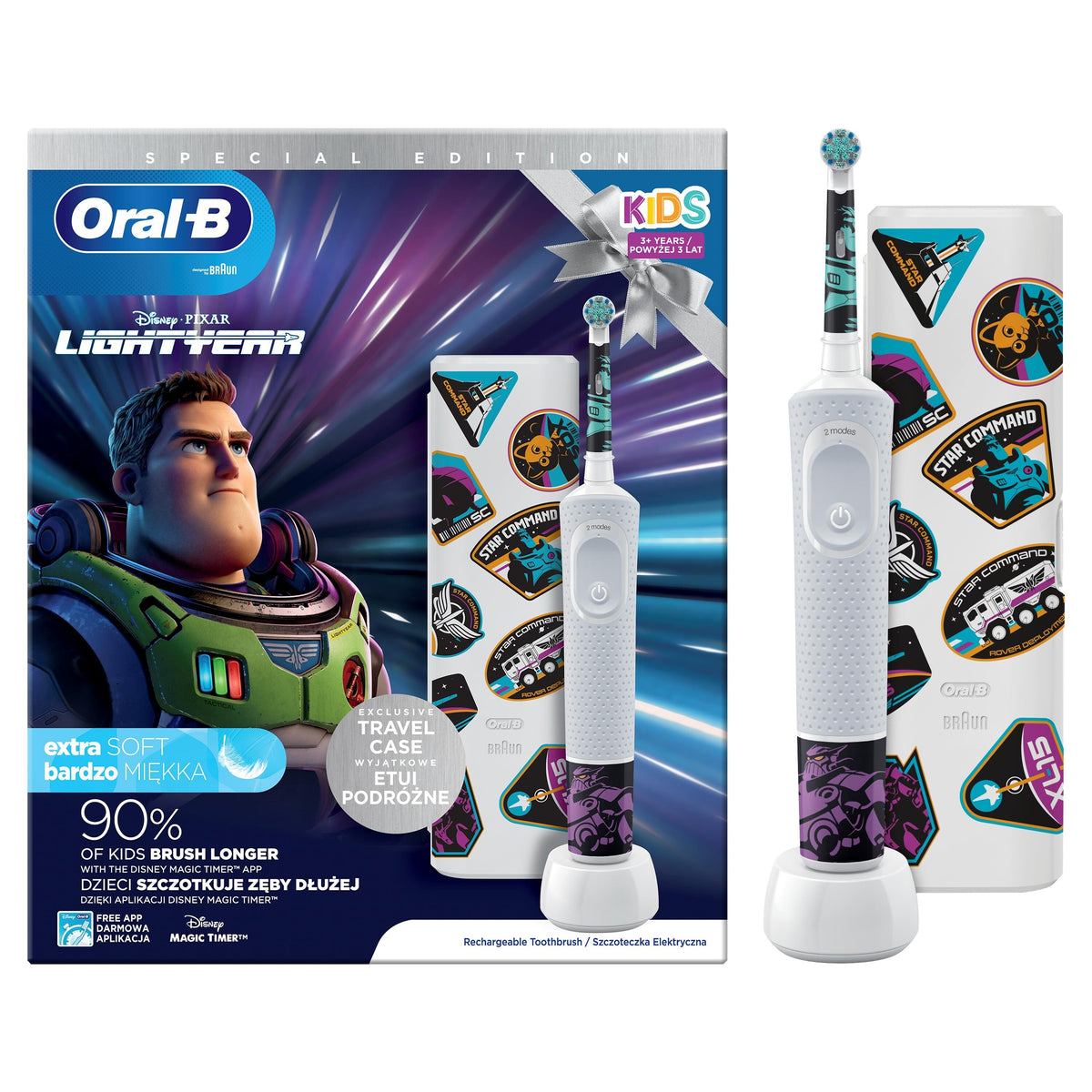 Dětský zubní kartáček Oral-B Vitality D100 Kids Lightyear