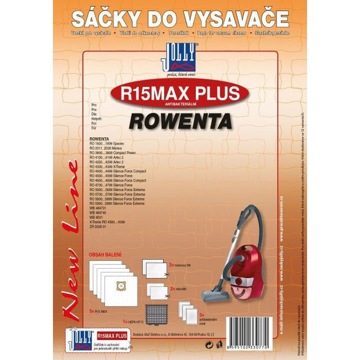 R15MAX PLUS - 5x R15MAX, 1x HF13, 2x mikrofiltr, 2x motorový filt