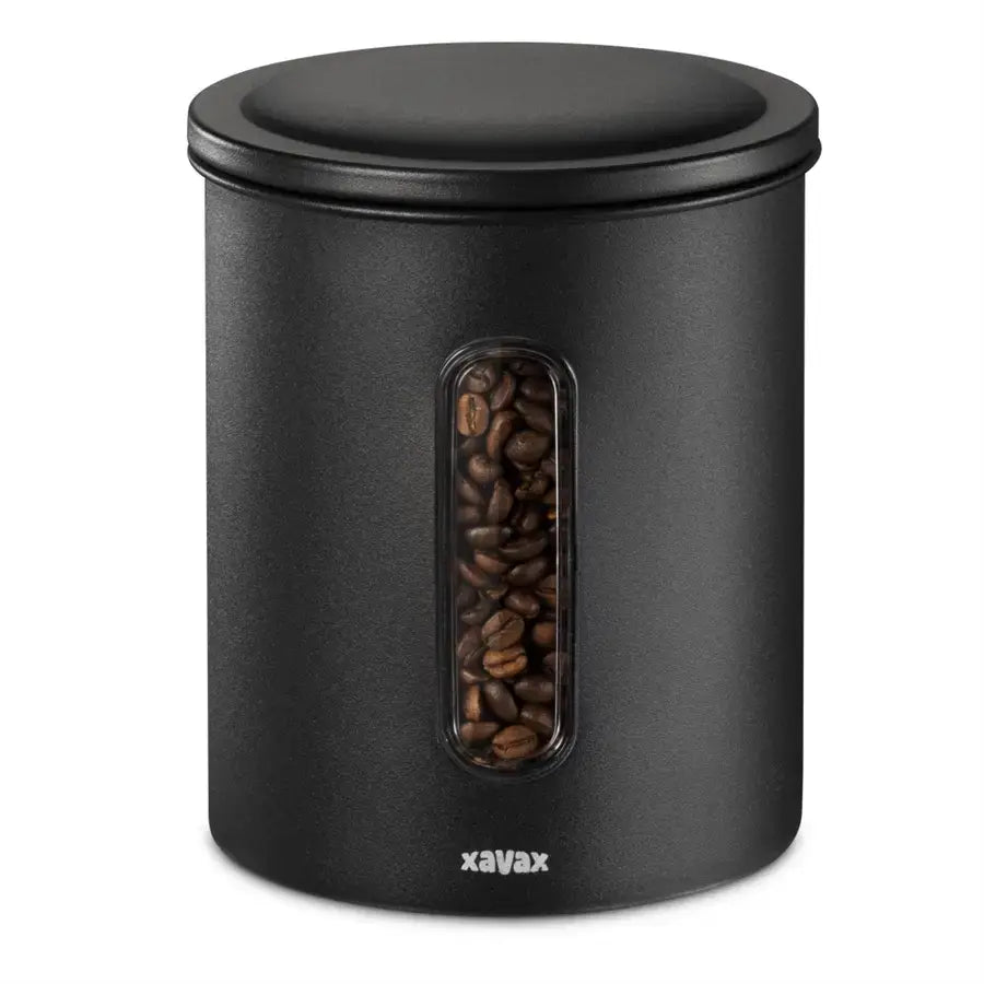 Dóza na kávu Xavax 500g zrnkové, 700g mleté kávy, matně černá