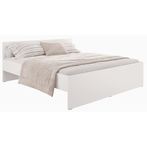 Levně Dřevěná postel Fontemo 180x200, bílá, bez matrace a roštu