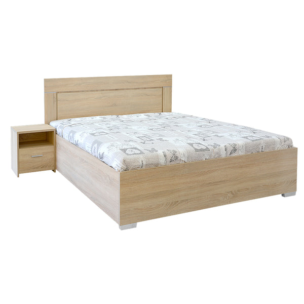 Levně Dřevěná postel Isia, 180x200, dub