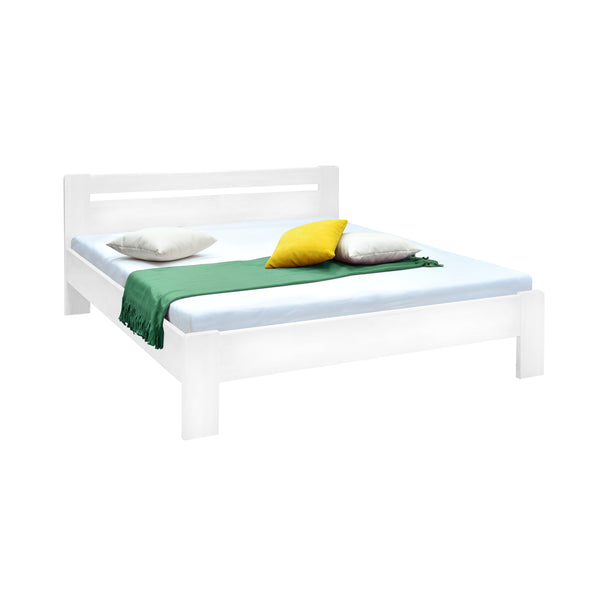 Levně Dřevěná postel Maribo 160x200, bílá