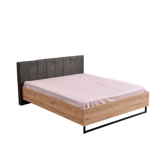 Dřevěná postel Nante 160x200, dub, bez matrace