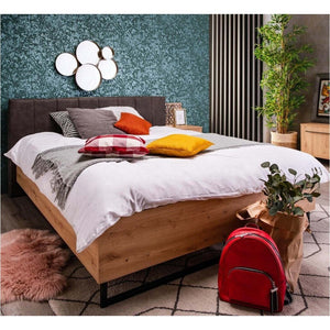Dřevěná postel Nante 160x200, dub, bez matrace