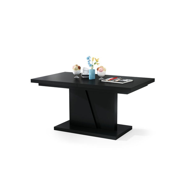 Levně Konferenční stolek rozkládací Flox 2 (černá)