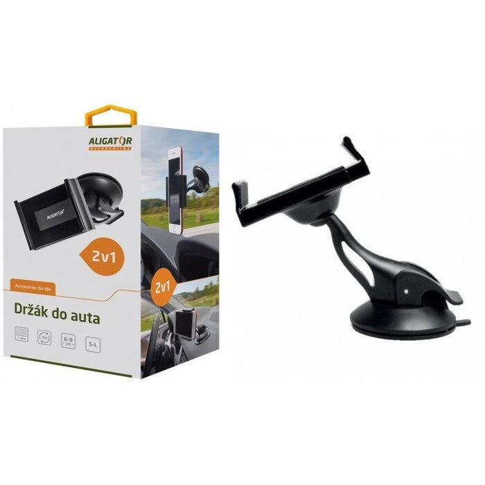 Držák do auta Aligator HA2 2v1, otočný 360°, roztahovací úchyt
