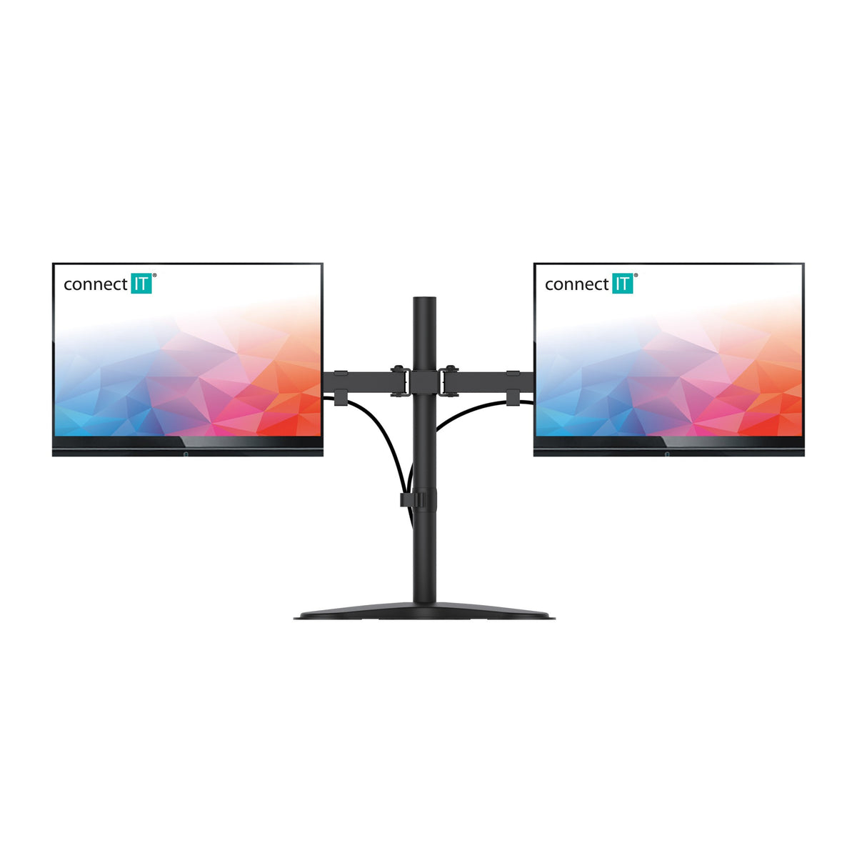 Držák na 2 monitory Connect IT TwinArm Basic Beta, černý