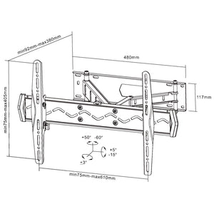 Držák TV MKF LPA08463, 37""-70"", 40kg, výsuvný