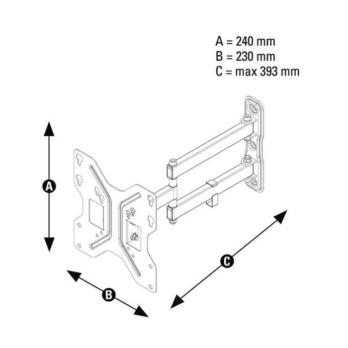 Držák TV Thomson WAB846 132401, 10&quot;-46&quot;, 20kg, kloubový