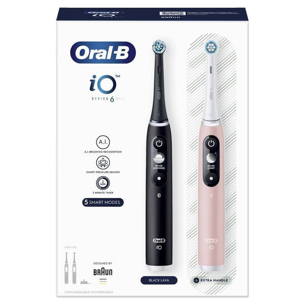 Levně Elektrický zubní kartáček Oral-B iO6 Series Duo Pack, 2 ks