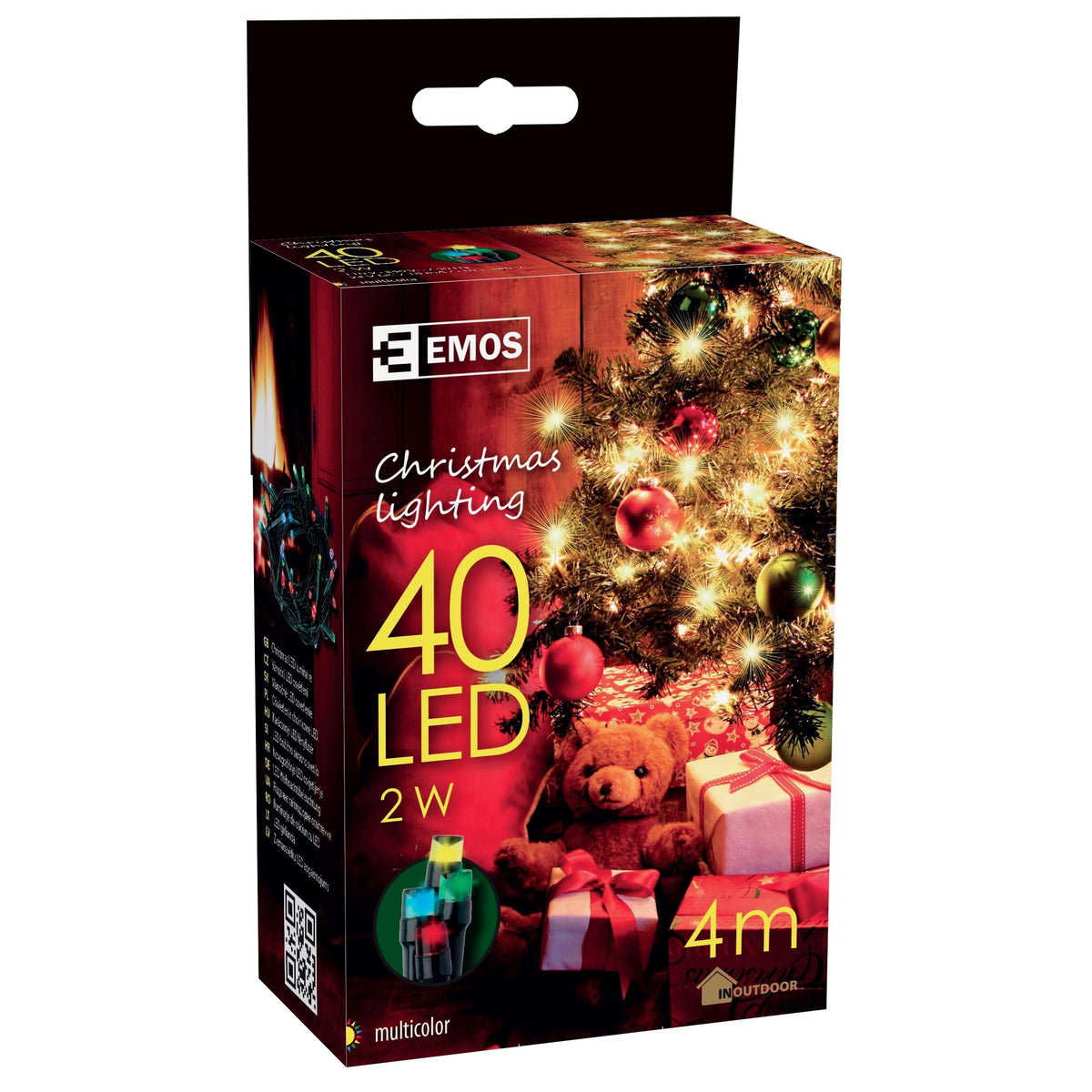 Emos LED dekorační řetěz 40x LED, 4 m, multicolor