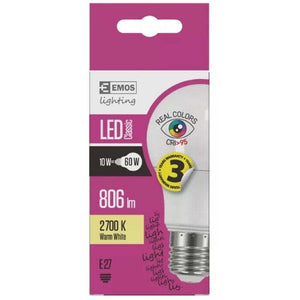 Emos ZQ5147 LED žárovka Classic A60 10W E27 teplá bílá Ra95