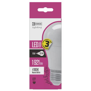 Emos ZQ5171 LED žárovka Classic A67 18W E27 neutrální bílá