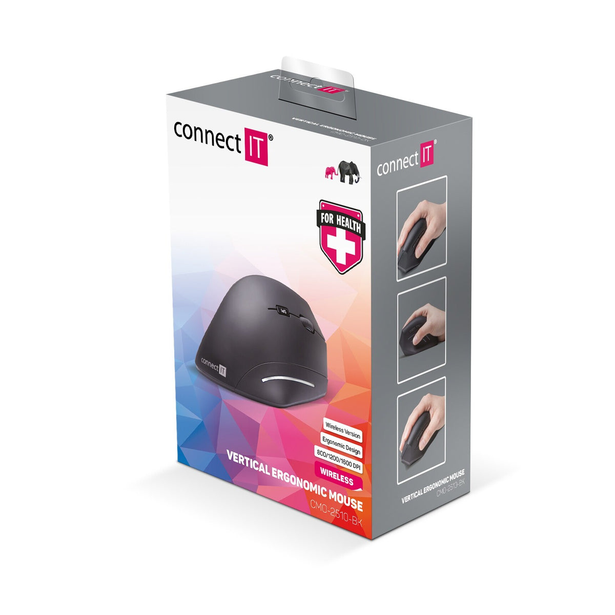 Ergonomická myš Connect IT CMO-2510-BK