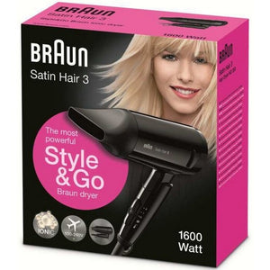 Fén Braun Satin Hair 3 HD350 To Go, 1600W, cestovní