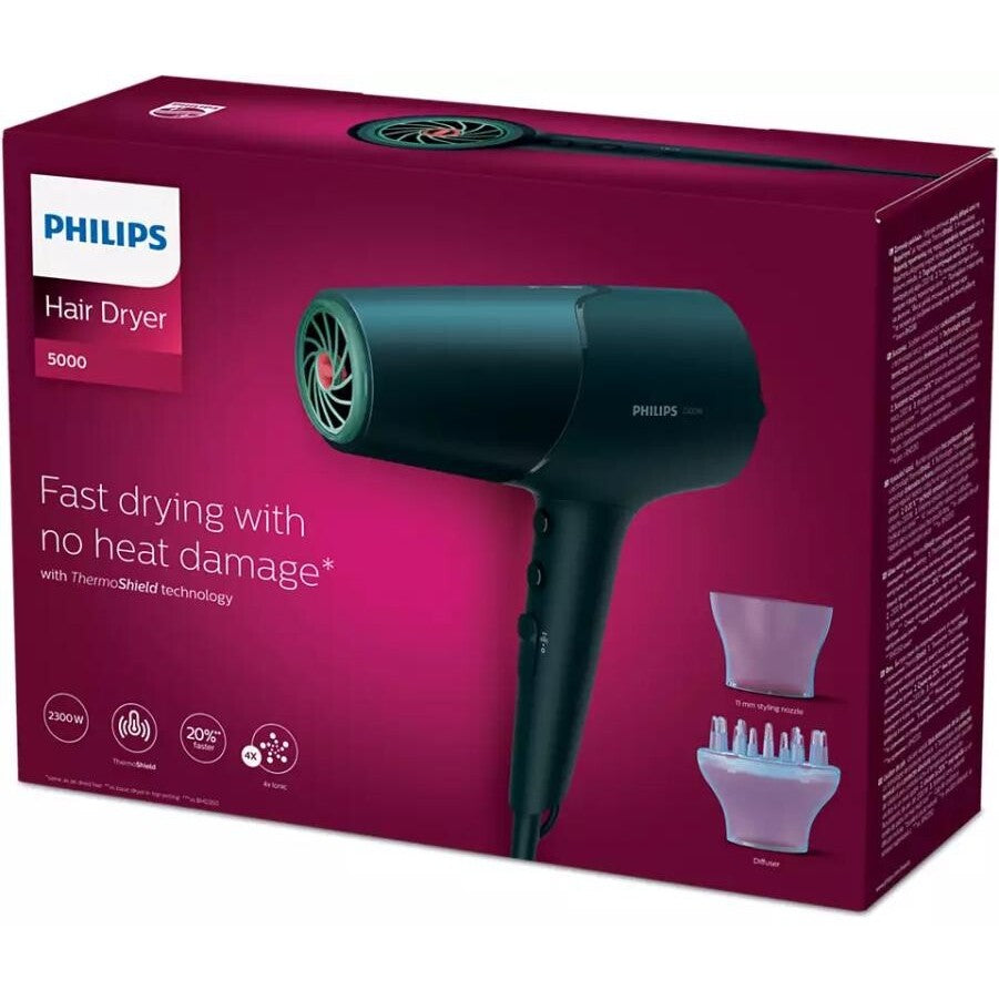 Fén Philips Hair Dryer Series 5000 BHD512/00, 2300W