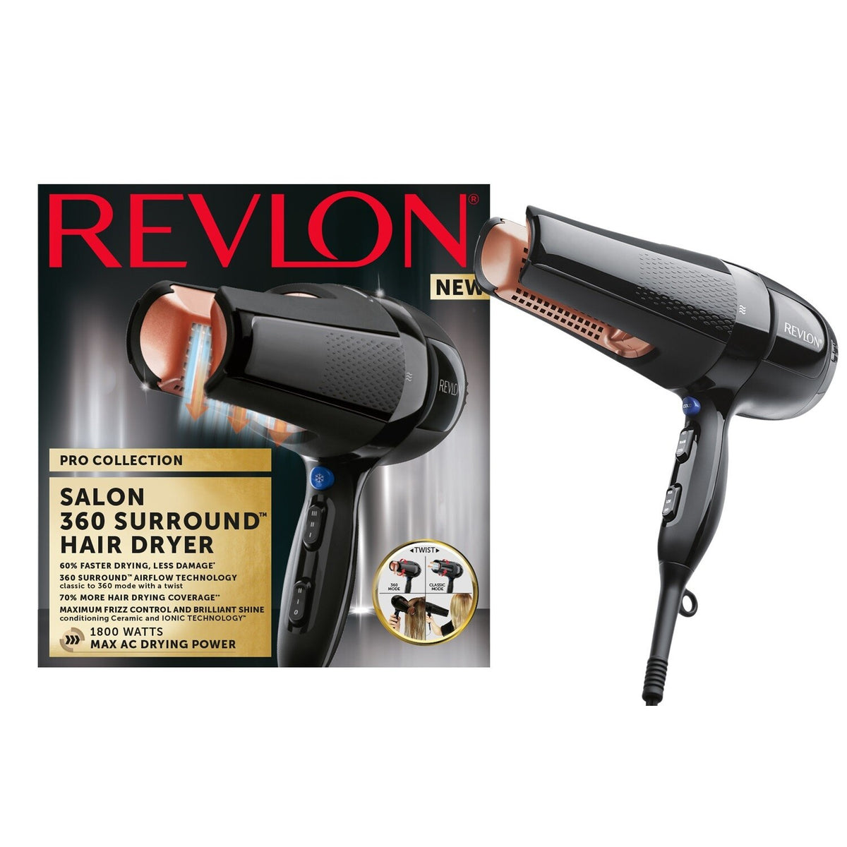 Fén Revlon RVDR5206E, 1800W