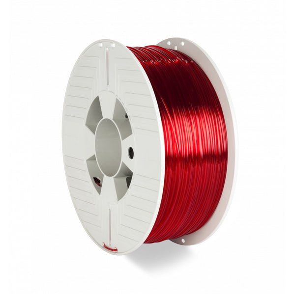 Levně 3D filament Verbatim, PET-G, 1,75mm, 1000g, 55054, transp. red