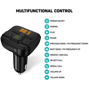 FM Transmitter Connect IT CCC-8600-BK InCarz, bluetooth