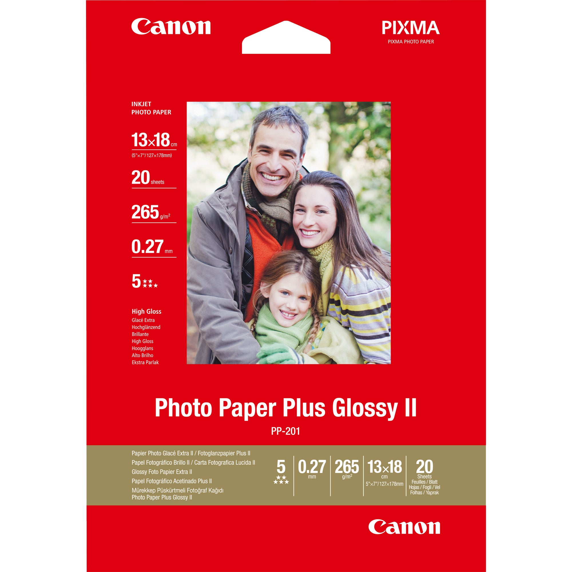 Fotopapír Canon-PP-201 5x7 (2311B018)