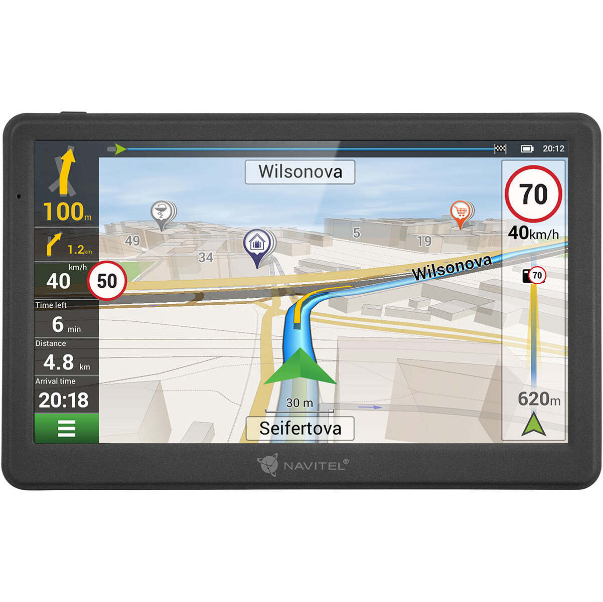 GPS Navigace Navitel MS700 7", Truck, speedcam, 47 zemí, LM ROZBALENO