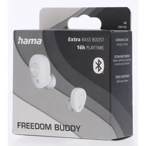 Hama Bluetooth sluchátka Freedom Buddy, špunty, bílá