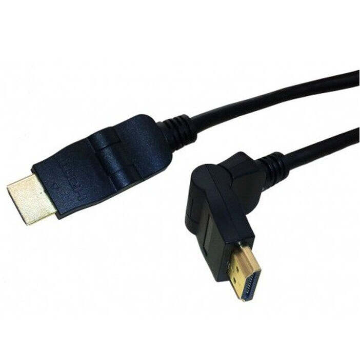 HDMI kabel MK Floria, otočné konektory, 2.0, 3m
