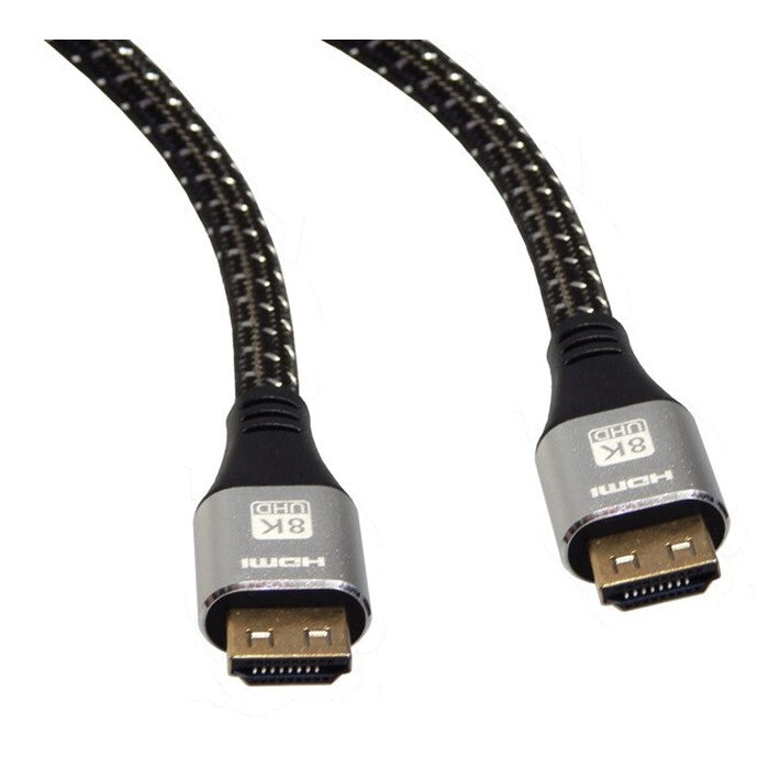 HDMI kabel AQ, 2.1, 1,5m, 8K, opletený