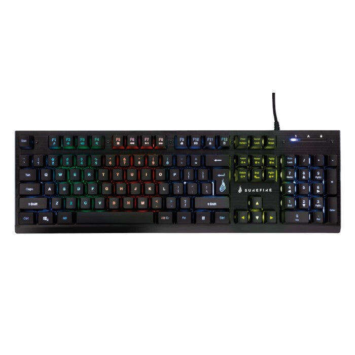 SUREFIRE KingPin X2 Multimedia Metal RGB herní klávesnice, US