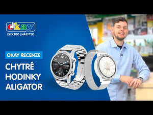 Dámské chytré hodinky Aligator Watch Lady, 2x řemínek, stříbrná