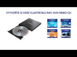 Externí CD/DVD mechanika Verbatim Slimline, 3.1 (43890)