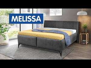 Čalouněná postel Melissa 180x200, šedá, bez matrace