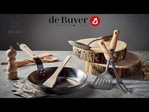 Obracečka na omelety de Buyer 270107, nerez/bukové dřevo