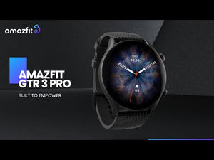 Chytré hodinky Amazfit GTR 3 Pro, hnědý řemínek, stříbrná
