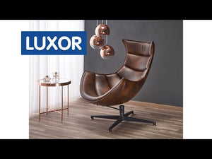Kožené křeslo Luxor zelená