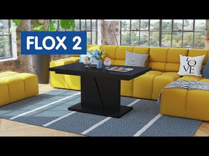 Konferenční stolek rozkladací Flox 2 (dub sonoma, bílá)