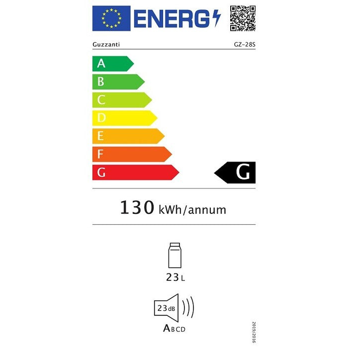 Jednodveřová lednice Guzzanti GZ 28S