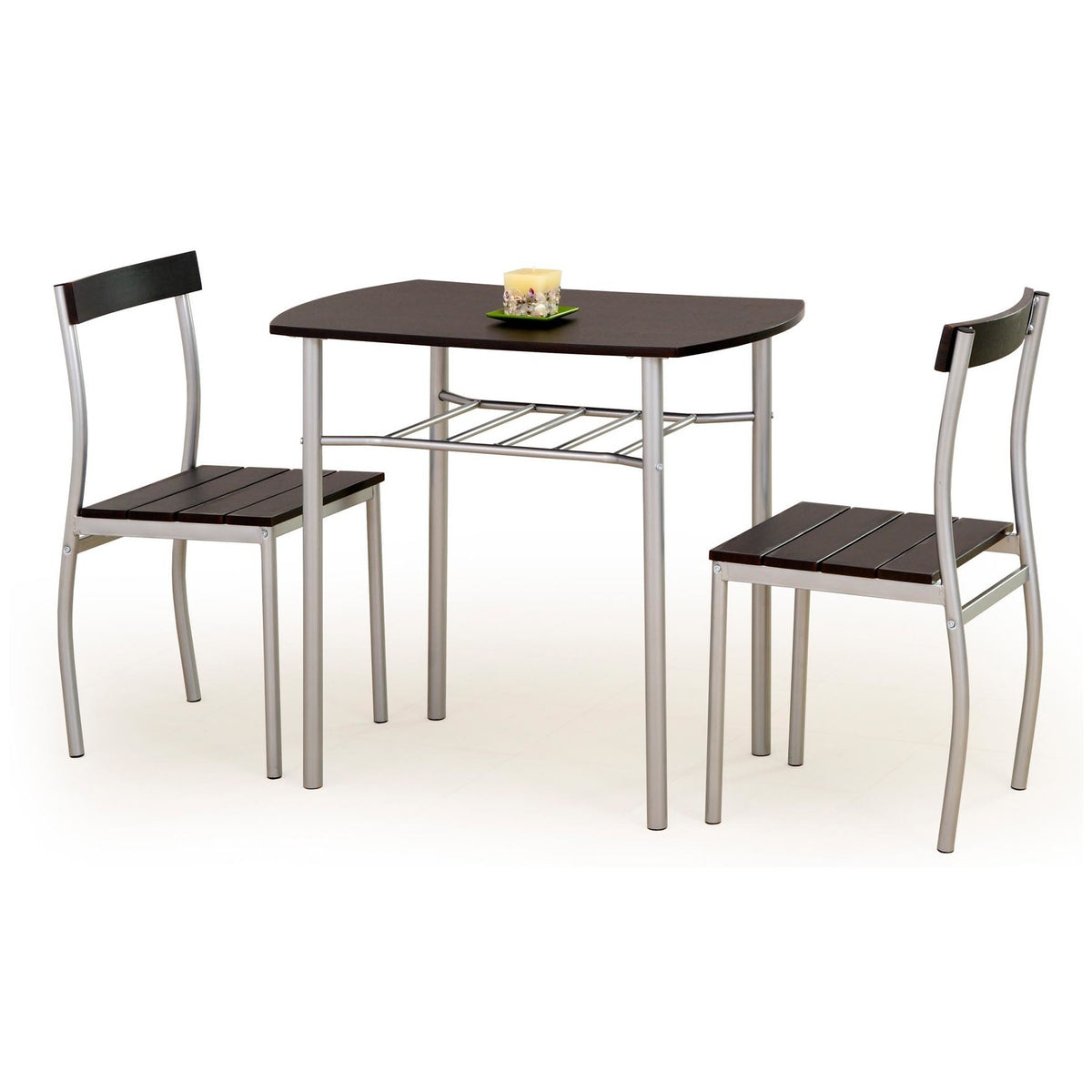 Jídelní set Marslo - 2x židle, 1x stůl (wenge)