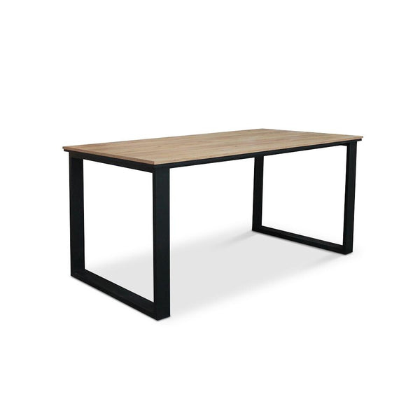 Levně Jídelní stůl Brick 160x76x90 cm (dub craft, černá)