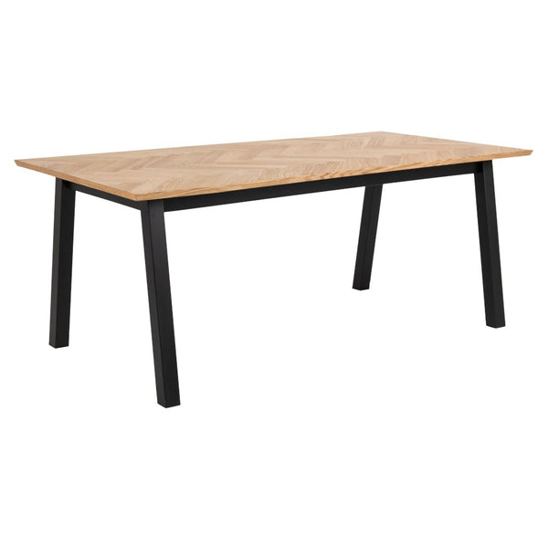 Levně Jídelní stůl Brody 180x75x95 cm (dřevo, černá)
