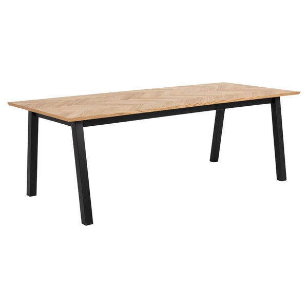 Levně Jídelní stůl Brody 220x95x75 cm (dřevo, černá)