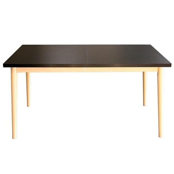 Levně Jídelní stůl Bryne rozkládací 150-190x76x80 cm černá, dub sonoma