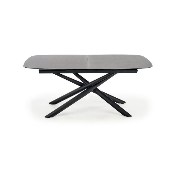 Levně Jídelní stůl Cento rozkládací 180-240x77x95 cm (šedá, černá)
