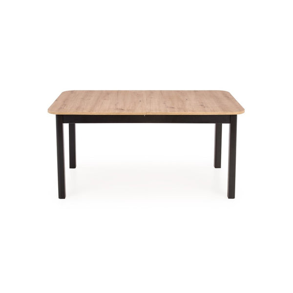 Levně Jídelní stůl Flamio rozkládací 160-228x78x90 cm (dub, černá)