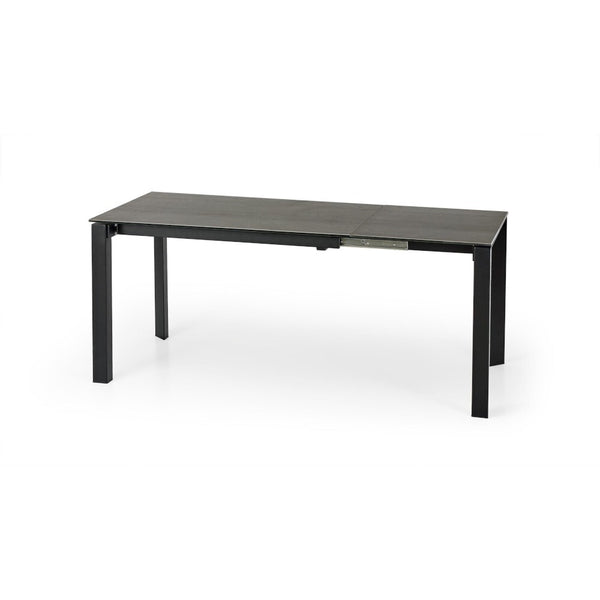 Levně Jídelní stůl Horizon rozkládací 120-180x76x85 cm (šedá, černá)