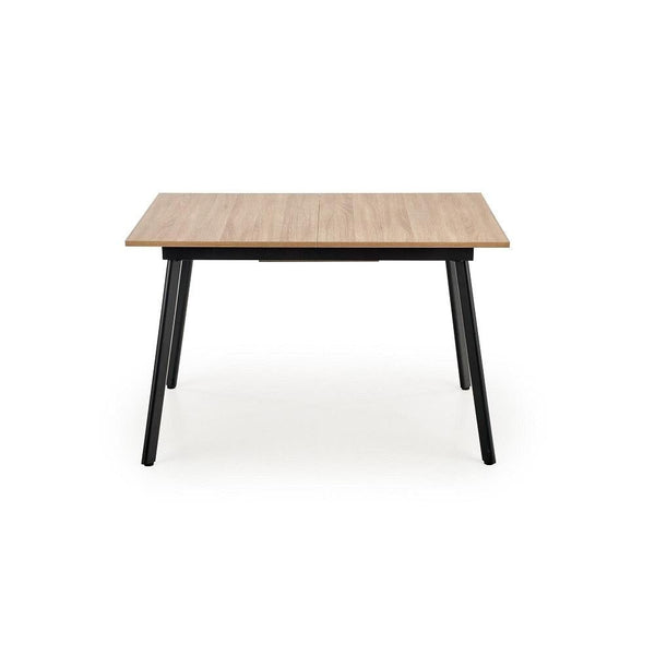 Levně Jídelní stůl Lopez rozkládací 120-160x76x80 cm dub, šedá, černá
