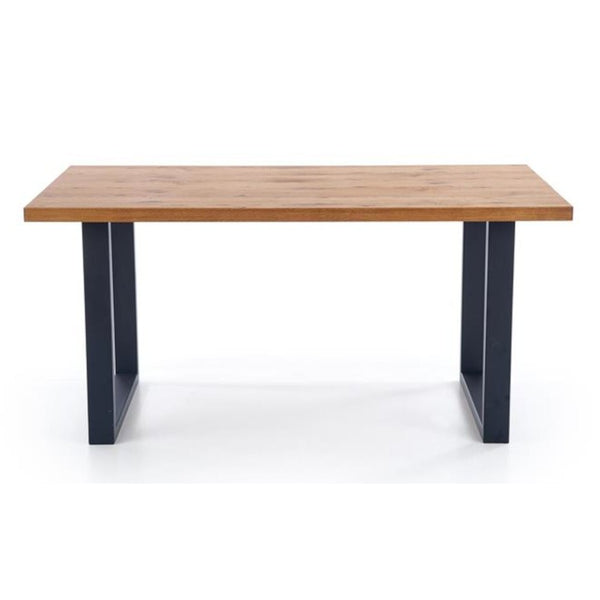 Levně Jídelní stůl Palikir rozkládací 160-250x76x90 cm (dub, černá)