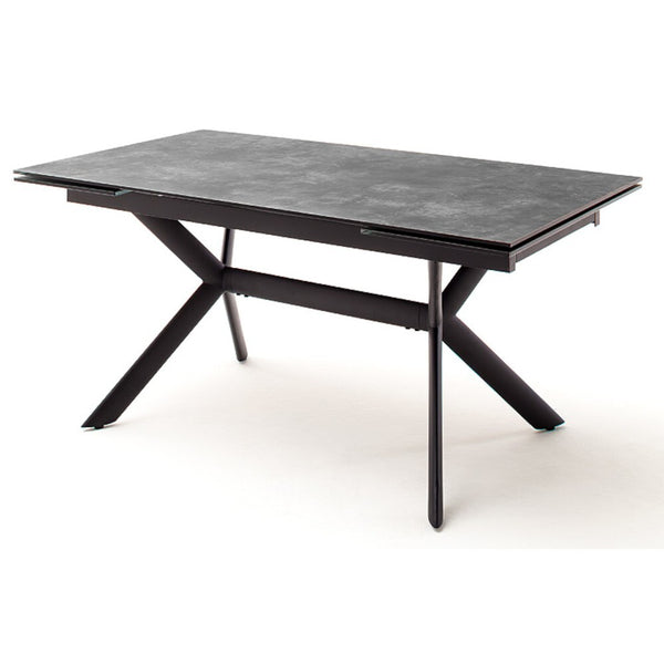 Levně Jídelní stůl Reece rozkládací 160-240x76x90 cm (černá)